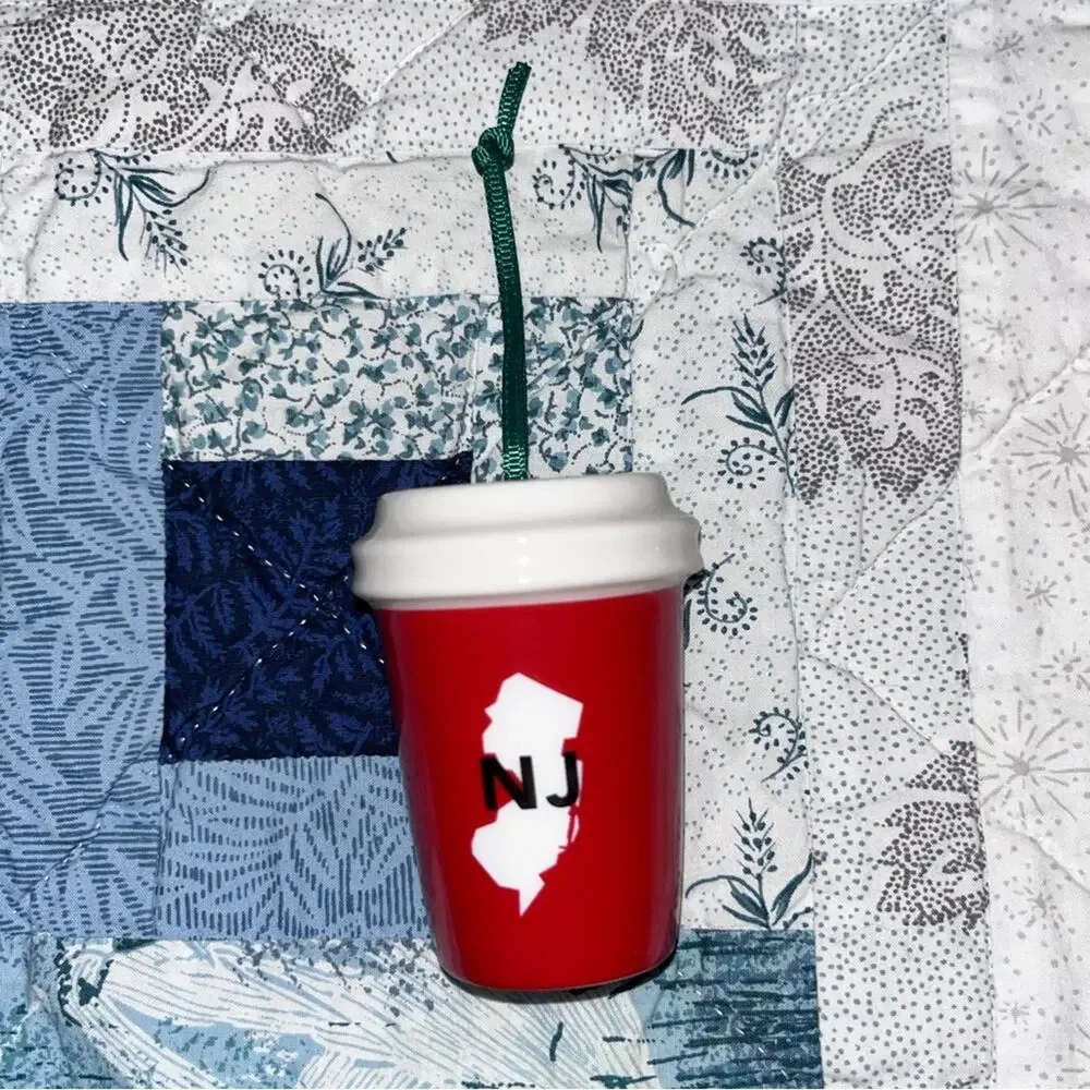 NWOT! Starbucks 2016 New Jersey Red Cup Ornament